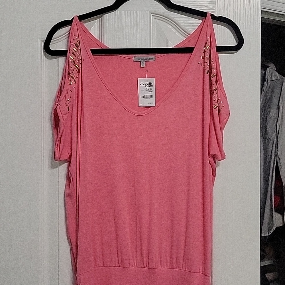 Charlotte Russe Cold Shoulder Top